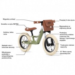 BERG Balance Bike Pusher Biky Retro Roheline