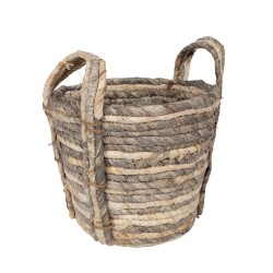 Basket MIAMI-3, D22xH20cm, grey