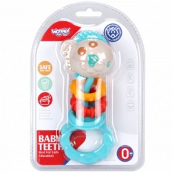 Сенсорная игрушка WOOPIE BABY 2 в 1, погремушка-прорезыватель