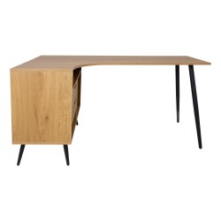 Desk GEORGIA 145x80xH75cm, melamine with oak decor