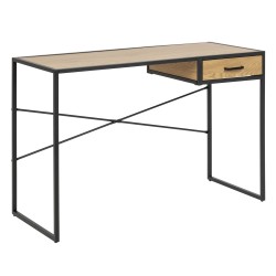 Desk SEAFORD 110x45xH75cm, oak black