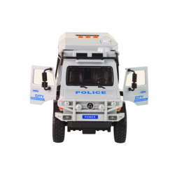 Off-Road Vehicle Police Gray Opening Door Sound Light