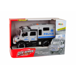 Off-Road Vehicle Police Gray Opening Door Sound Light