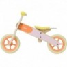 CLASSIC WORLD Wooden Balance Bike for Children. Silent Wheels. Orange
