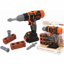 SMOBY Black&amp;Decker Electronic Drill/Driver with Brick