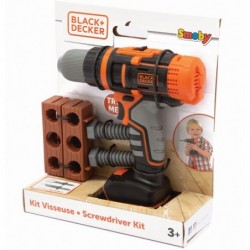 SMOBY Black&amp;Decker Electronic Drill/Driver with Brick