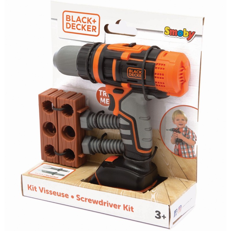 Smoby Black & Decker Electric Cordless Drill