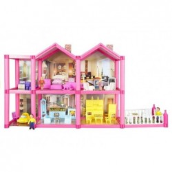 Childrens Doll House With Accessories 136 PCS