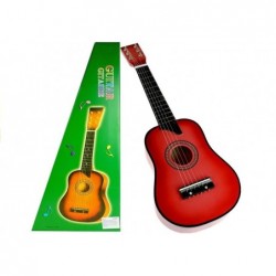 Classic Wooden Guitar For Kids Pink Looking Like Real