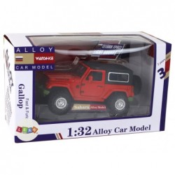 Off-Road Car Battery Powered Friction Drive Metal Red 1:32