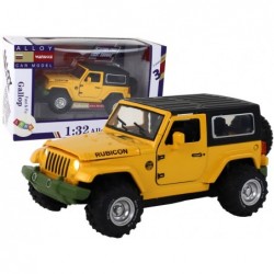 Off-Road Car Battery Powered Friction Drive Metal Yellow 1:32