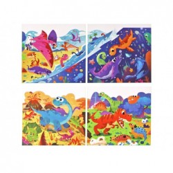 Puzzle Dinosaur World 4 in 1 Puzzle Dinosaurs 4 Pictures 73 Pieces.