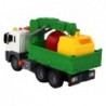 Garbage Truck With Crane Friction Drive Green 1:16