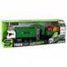 Garbage Truck With Crane Friction Drive Green 1:16