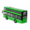 Battery Operated Double Decker Bus Lights Sounds Friction Drive Green