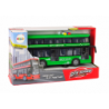 Battery Operated Double Decker Bus Lights Sounds Friction Drive Green