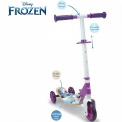 SMOBY Frozen Wooden Tricycle Scooter Frozen
