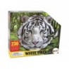 Puzzle 236 pieces White Tiger Head Shape