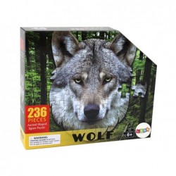 Puzzle 236 Pieces Wolf Head Theme Wild Animals