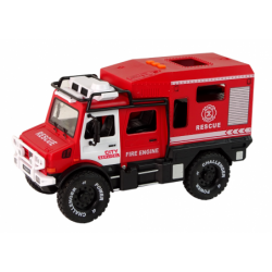 Off-Road Vehicle Fire Department Red Opening Doors Sounds Lights