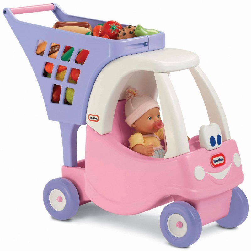 Cozy Coupe Little Tikes roosa laste ostukäru