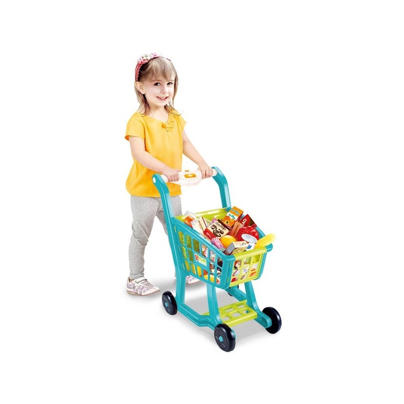 WOOPIE Shopping Cart with Sound Melodies for Children + 27 Accessories