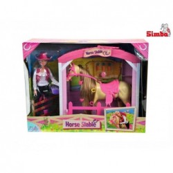 SIMBA Steffi Love Doll with Horse in the Stable + Accessories