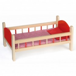 Wooden bed for dolls up to...