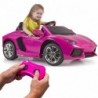 Электромобиль FEBER Lamborghini Aventador Pink 6V 3+