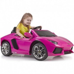 FEBER Lamborghini Aventador Pink 6V 3+ Electric Car