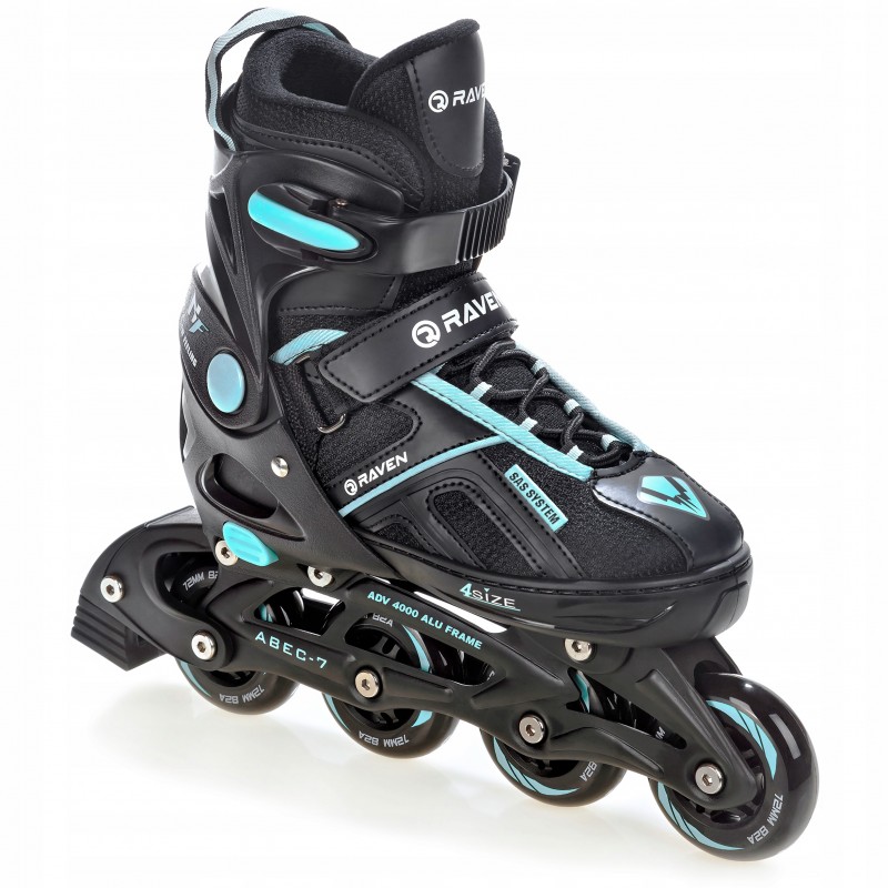 Skates Raven Pulse Black/Cyan 33-36 (S)