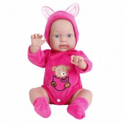 WOOPIE Baby Doll in Teddy Bear Clothes 46 cm