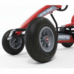 BERG Pedal Gokart Extra Sport Red BFR täispuhutavad rattad vanuses 5 aastat kuni 100 kg