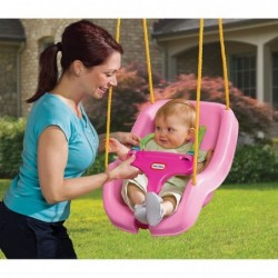Little tikes 2in1 swing for children, deep bucket, safe, pink