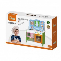 Viga Toys Wooden Angel Kitchen With Accessories