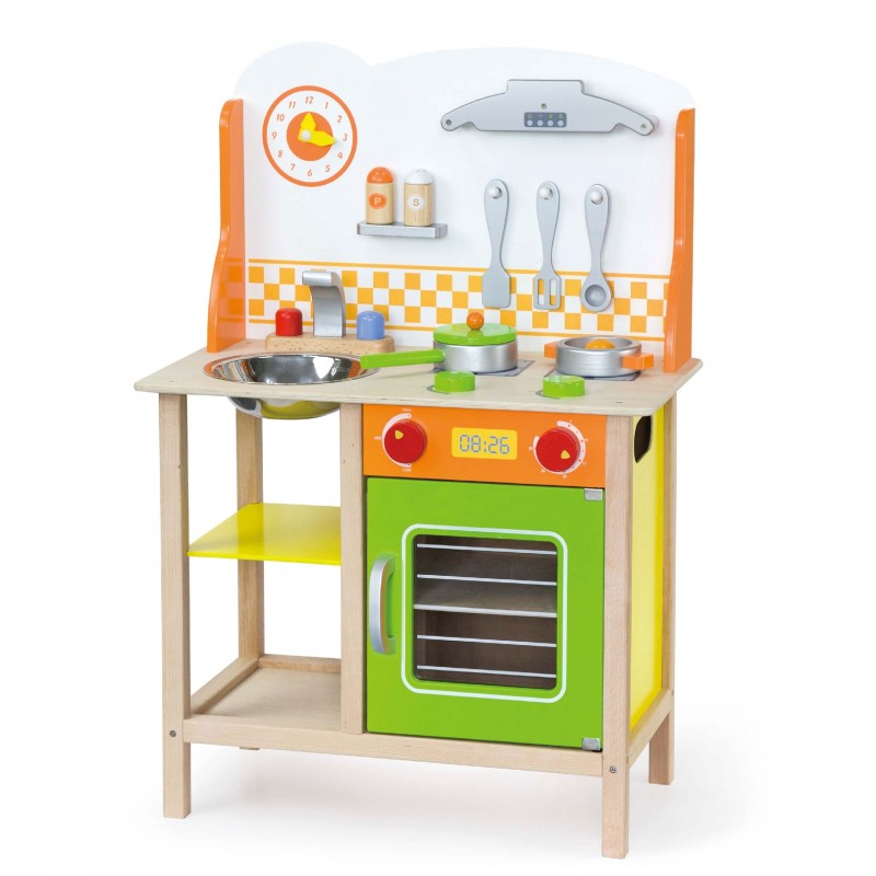 Viga Toys Wooden Kitchen for Children Fantastic With Accessories