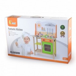 Viga Toys Wooden Kitchen for Children Fantastic With Accessories