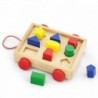 Деревянная тележка с кубиками и сортером Viga Toys