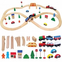 Деревянный огромный железнодорожный вокзал 49 элементов Поезд Поезд Viga Toys