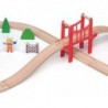 Wooden Huge Railway Station 39 elements Train Train Viga Toys