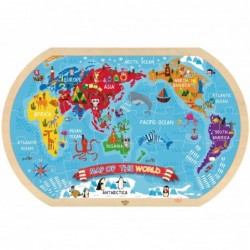 TOOKY TOY Puzzle World Map