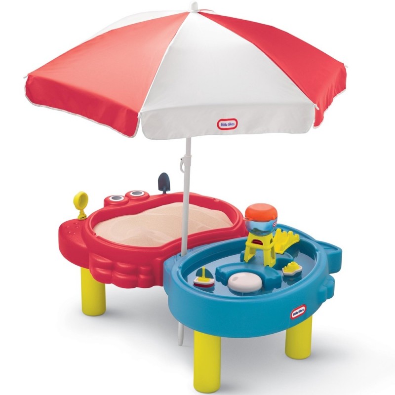 Столик для воды Little Tikes с зонтиком и песочницей