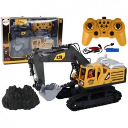 Construction Vehicle Remote Controlled Excavator RC 14 Channels Yellow 1:14