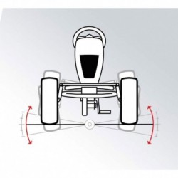 BERG Pedal Gokart XL X-Plore BFR täispuhutavad rattad vanuses 5 aastat kuni 100 kg