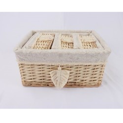 Basket WILLI TASSEL 48x38x22cm