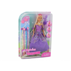 Princess Doll Purple Dress Set of Braids Extensions
