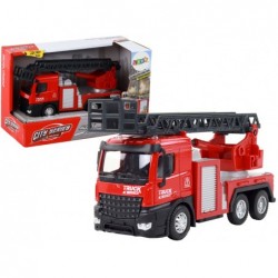 Red Fire Truck With Extendable Ladder Boom