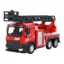 Red Fire Truck With Extendable Ladder Boom