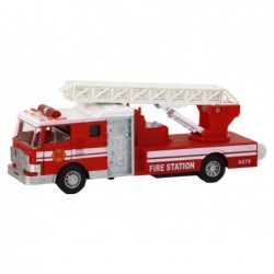 Fire Truck With Friction Drive Sound Extendable Ladder