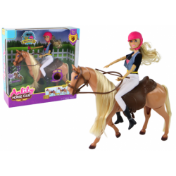Anlily Doll With Horse Brown Steed Riding Movable